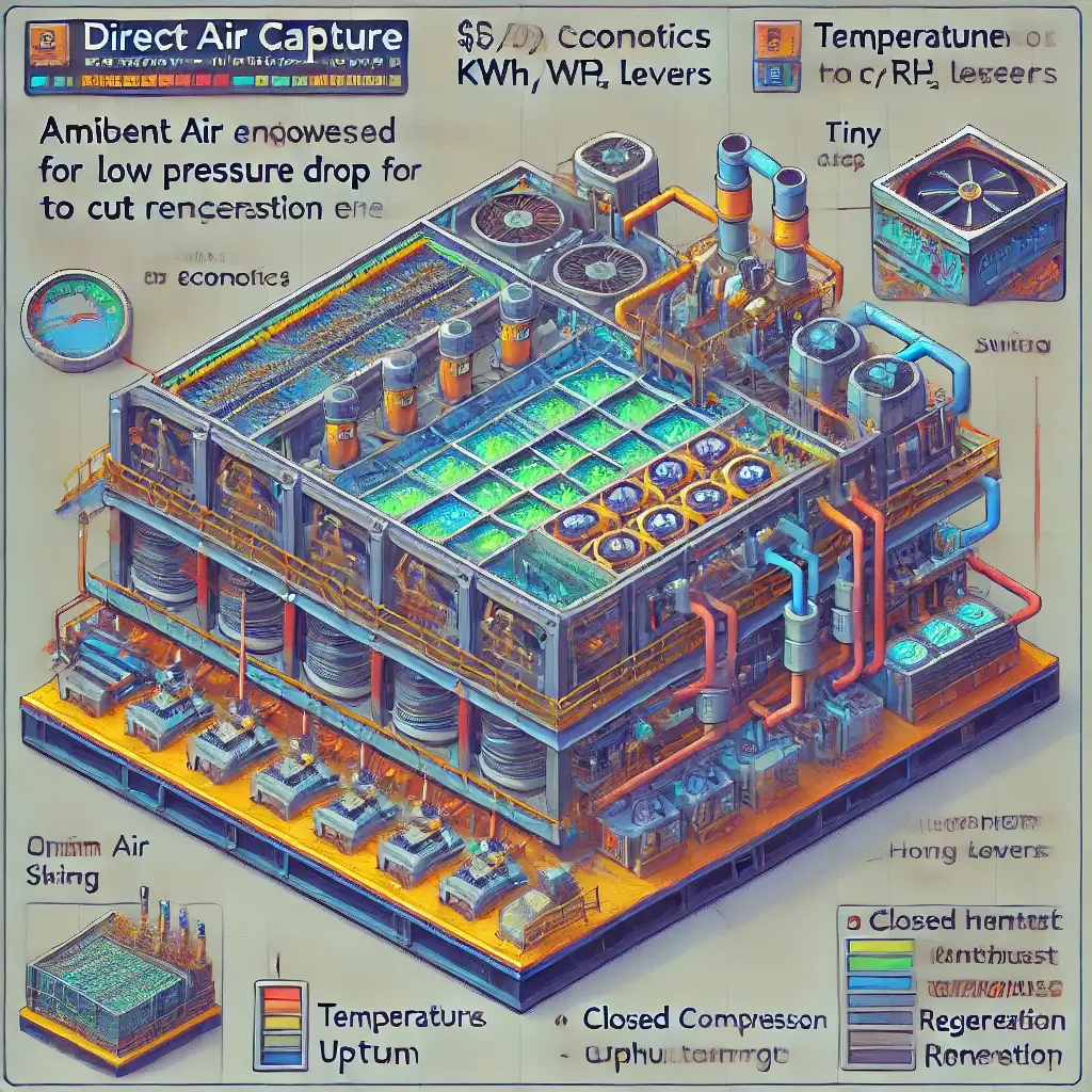 11 No-B.S. carbon capture patents Plays That Save You Millions (and Months) 2 Vibrant pixel art of a direct air capture module emphasizing carbon capture patents levers—low pressure drop contactor, regeneration energy heat-integration, controls, and siting tolerance—optimized for freedom to operate. Keywords: carbon capture patents, direct air capture, freedom to operate, regeneration energy, low pressure drop.